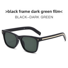 (Green Grey)Minimalist Square Sunglasses Men Uv400 Polycarbonate For Summer Outdoor Sports