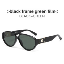 (Black Green)Sonnenbrille im klassischen Stil mit Antiuv-Beschichtung für Autofahren und Modepartys