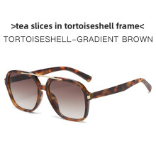 (Brown)Klassische Sonnenbrille mit Gestellgläsern für Outdoor Urban Style und Fashion Trips