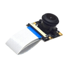 OV5647 Fisheye Camera Module for Raspberry Pi 3B 4B 3B+ Adjustable Focus 160 Degree 3.6MM HD 5MP Night Vision
