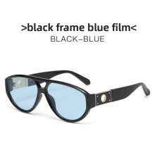 (Blue)Classic Style Sunglasses With Antiuv Coating For Driving And Fashion Parties
