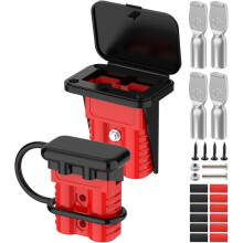 For Anderson Connector 175A 600V Battery Quick Connect/Disconnect Kit for 1/0-4 AWG Cables, for Winch, Trailer, RV