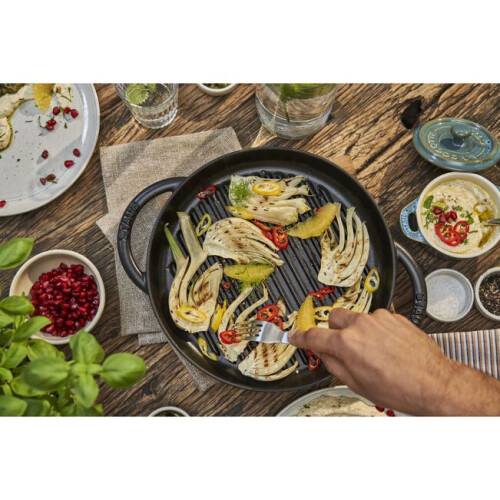 STAUB 23cm CAST IRON PURE GRILL PAN BLACK 1