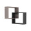 Ring Corner Wall Shelf with 2 Shelves, H68 cm 1