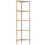 5-Tier Bamboo Corner Shelf - Natural Wood Finish 1