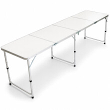 Oypla 8ft Folding Outdoor Camping Kitchen Extending Work Top Table