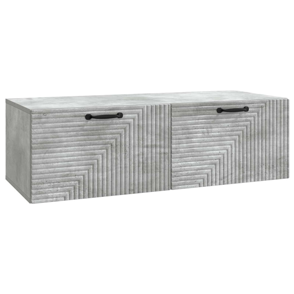 Vidaxl Wall-Mounted Tv Cabinet Concrete Grey 98 X 41 X 30 Cm