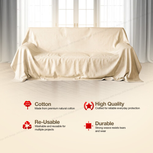 JMS Bridge Cotton Dust Sheet 12ft x 9ft 2