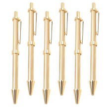 Kit de 6 Stylos Rétractables pour Tournage sur Bois, Stylos à de 8 mm avec Recharges, Fournitures de Tournage pour la Fabrication de Stylos en