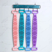 Body Sponge Silicone Brush Bath Towels Scrubber Rubbing Back Peeling Massage Shower Belt Skin Clean Brushes Green+