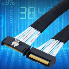 Câble D'Extension MCIO 8I 74 Broches Mâle à MCIO 0,8 M PCIE 5.0 74 Broches Mâle PCI-E 5.0 Cool IO MCIO