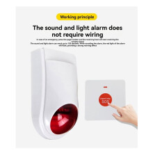 Barrierefreier Toilettenalarm - Drahtloses Notrufgerät mit Einem Klick für Menschen mit Behinderungen - Akustischer und Visueller SOS-Notruf (USA)