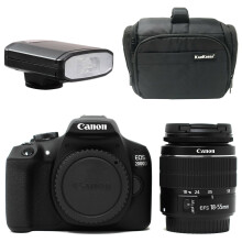 Canon EOS 2000D 18-55 III Kit with Kamkorda Bag & Speedlight Flash