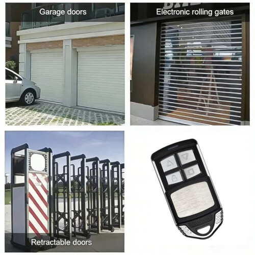 433MHZ Remote Control Universal 4-Button Remote Controller Universal Garage Door Opener Clone Code Duplicator Key 2