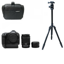 Canon EOS R3 Kit (RF 24-105 f/4-7.1 IS STM) with adapter with Kamkorda Bag & Tripod