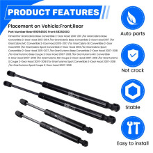 4 X Front Rear Trunk Tailgate Lift Supports Struts for GranTurismo 2008-2018 69054500 68250000