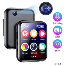 2X MP3-Musikplayer mit 5.4 HiFi MP4 Walkman Voll-Touchscreen Eingebauter Lautsprecher Recorder Kamera Videoplayer
