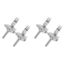 2 Paire de Charnières de Fixation pour Abattant de Toilette M6 X 71,5 mm en Acier Inoxydable, Support de Fixation pour Charnière de Couvercle de