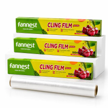 (Pack of 3) Cling Film Food Wrap - 100m x 30cm