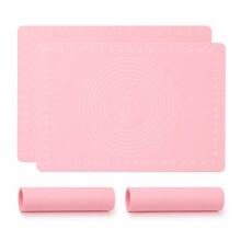 (Pack of 2) Baking Mat Non Stick Silicone Pastry Mat - 70x50cm