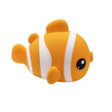 Night Light for Kids Toddler Nursery Cute Clownfish Silicone Baby Lamp, Rechargeable Touch Pat Nightlight Room Decor