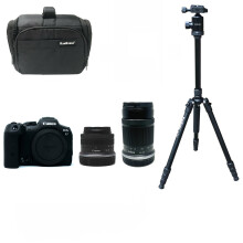 Canon EOS R7 Kit (RF-S 18-45) (RF-S 55-210) with Kamkorda Bag & Tripod