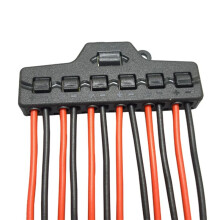4 Stuks 6-Poorts Push-in Snelle Sneldraadconnector Distributiebedradingskabelsplitter voor LED-Verlichtingsklemmenblok