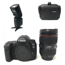 Canon EOS 5D Mark IV (24-105mm II Kit) with Kamkorda Bag & Flash