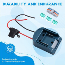 Externe Batterijadapterconverter voor MT voor 14V/18V-Accu DIY-Gereedschapskist Mod-Stekker Accessoires Zekering