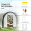 3-Pack 2m Walk-In Tunnel Greenhouse - White 7