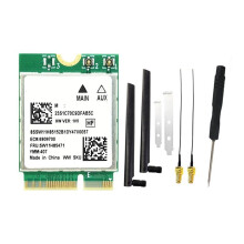 RTL8922AE WiFi7-Kaart 6338 Mbps 2.4G/5G/6G Bluetooth5.4 M.2 NGFF Draadloze WiFi-Adapterkaart + 2x8DB-Antenne voor Win10/Win11
