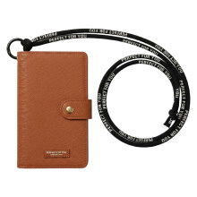 (Brown) For AirTag Smart Tracker Travel Passport Holder Wallet with Neck Lanyard for Women