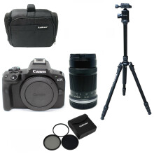 Canon EOS R50 (RF-S 55-210) with Bag & Tripod & SanDisk 128GB 200MB/s & Filters (55mm)