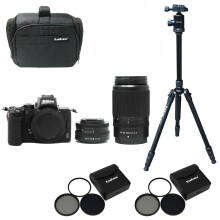 Nikon Z50 (16-50 Black) (50-250) with Bag & Tripod & SanDisk 128GB 200MB/s & Filters (46mm) (67mm)
