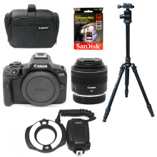 Canon R50 (RF 35mm f/1.8 IS Macro STM) (MR 14EX II) (SanDisk 128GB 200MB/s) & Bag & Tripod