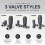 DuraTherm Corner Anthracite Thermostatic Radiator Valve Pack - 15mm 4