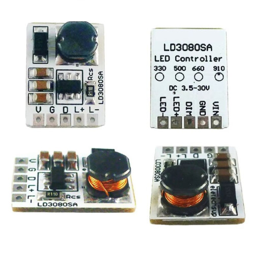 10PCS LD3080SA 20W  3.5-30V Step-Down LED Driver Module - Buck Constant Current Module for Flashlight 910MA 2