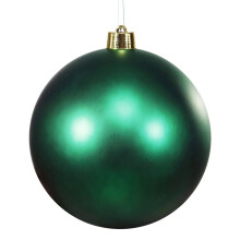 (Green) 20cm Large Christmas Ball Matte Finish New Year Decoration Hanging Ball