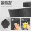 Kitchen Bin, 30 Litre Pedal Rubbish Bin with Removable Bucket, Black 8