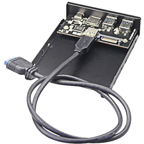 For Micro-/USB 3.0 /TF Flash 3.5 Internal Card Reader,Type C Front Panel 2 USB 3.0 Port Floppy Hub USB 3.1 Gen 1