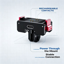 For Osmo Camera Dual Claw Magnetic Base, Rechargeable for First Person View Photography and Stable Shooting,1PC