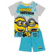 (3-4 Years) Minions Short Sleeve Short Leg Pyjama Set (Boys Blue)