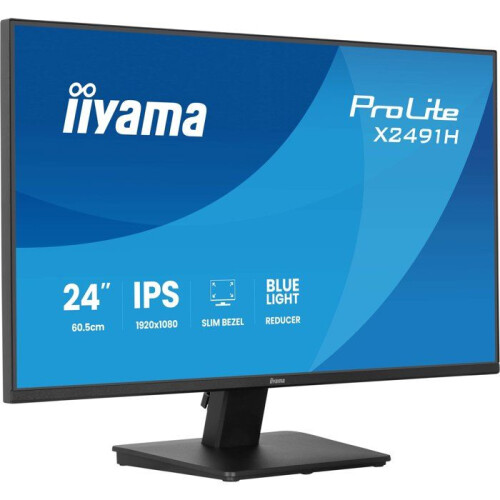 iiyama Monitor PC - IIYAMA - 23,8" - Full HD - 120Hz - IPS - 1ms - PROLITE X2491H-B1 2