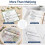 4PCS Magnifying Mahjong  Reader - PrecisionMagnifying Ruler Bar Magnifier with Guided  for Accounting Elder 4