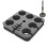 Multi Microphone Holder for Mic Stand Square Tray Holds  to 7 Mics  Stage Organizer and Display 1