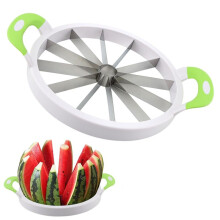 Watermelon Cutter Slicer Tool,Stainless Steel Watermelon Slicer, Handle Melon Slice-R and Fruit Divider