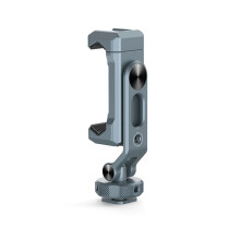 VRIG 360 Rotatable Phone Holder with Cold Shoe Mount Vertical Shooting Tripod Mount Vlog Video Phone Clip Clamp