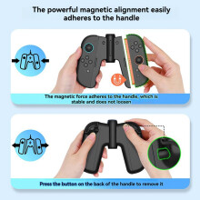 Charging Grip for 2 Game Grip Charging Protection Precision Fit Charge with Case Charging Indicator