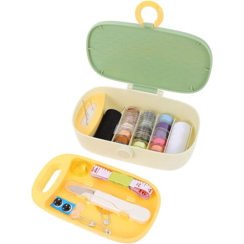 Multi-Functional Portable Sewing Needle Thread Box Organizer 13-Piece Sewing Kit Scissors and Accessories 1