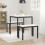 VidaXL vidaXL Dining Table White 70 x 70 x 75 cm Solid Pine Wood 5